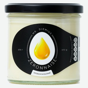 Соус кулинарный на основе растительных масел Mr. Djemius Zero Провансальский без добавления сахара охлажденный, 270 г