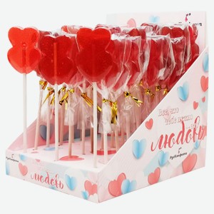 Карамель леденцовая «РусКонфета» Сердце двойное, 25 г 1 шт