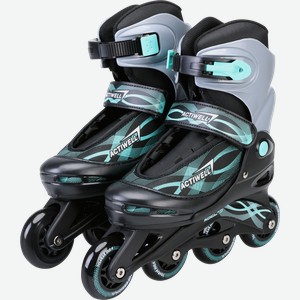 Коньки роликовые раздвижные ACTIWELL р. 34–37, Арт. PW-117