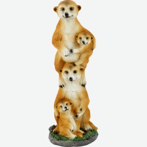 Фигура садовая GIARDINO CLUB Семейка сурикатов 14х14х39см, Арт. UNI-LN-001