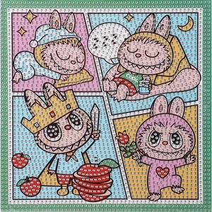 Алмазная мозаика MAZARI 20x20см, на деревянном подрамнике