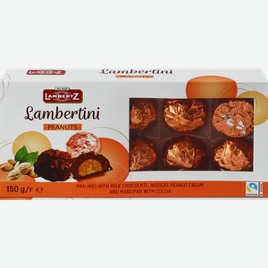 Конфеты LAMBERTZ Lambertini Peanuts, пралине, 150г