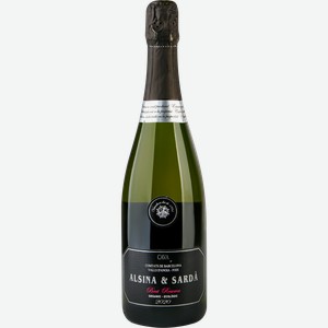 Вино игристое АЛСИНА И САРДА Кава Резерва выдержанное белое брют, 0.75л