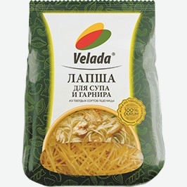 Лапша Велада, Для Супа И Гарнира, Бесбармачная, 300 Г