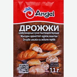 Дрожжи Хлебопекарные Ангел, Сухие, Быстродействующие, 11 Г