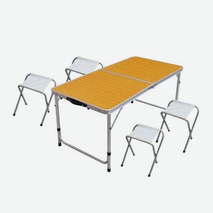 Набор кемпинговый стол + 4 стула 120*60*70см