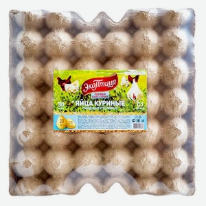 Яйцо куриное «ЭкоПтица» С1 белое лоток, 30 шт