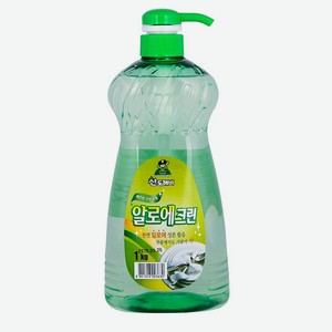 SANDOKKAEBI Гель для мытья посуды Aloe Clean с дозатором, 1000 мл