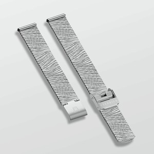 L TERRIAS Быстросменный часовой браслет миланского плетения  Wild , Серебряный