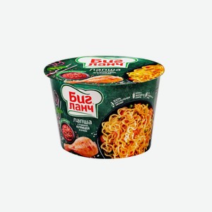 Лапша Биг Ланч с тушеной курицей и луком ведро 90 г