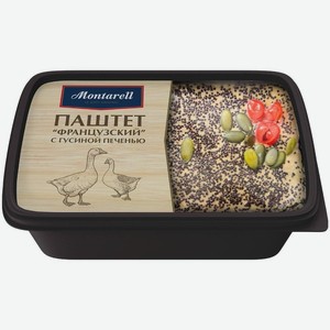 Паштет Montarell Французский с гусиной печенью 160г, 160 г