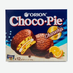 Пирожное Орион (Orion) Choco Pie c апельсиновым джемом и шоколадной крошкой 360 г
