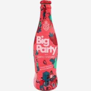 Напиток Big Party малина крыжовник слабоалкогольный 5% 300мл