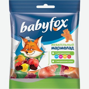 Мармелад Baby Fox Жевательный бегемоты 30г