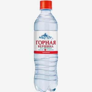 Вода Горная Вершина питьевая газированная 500мл