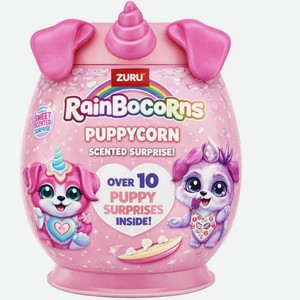 Игровой набор Zuru Rainbocorns Капсула-сюрприз с плюшевым питомцем со слаймом и наклейками