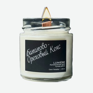 LUMIERE Свеча ароматическая  Бананово-ореховый кекс , 1 шт.