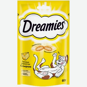 Лакомство DREAMIES для взрослых кошек с добавлением сыра, 6