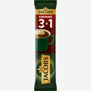 Напиток кофейный растворимый Jacobs 3в1 Крепкий 13.5г
