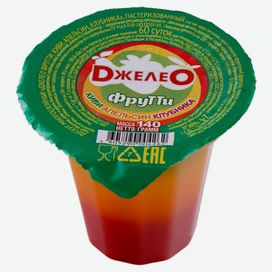 Десерт «ДжелеО» Фрутти охлажденный, 140 г