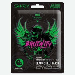Тканевая маска-себорегулятор для мужчин Shary Oil Control 1*25 г