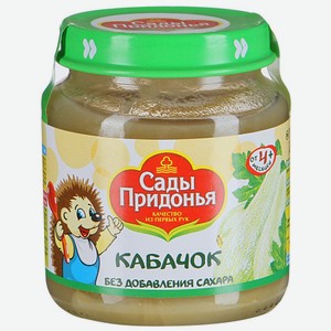 Овощное пюре Сады Придонья Кабачок, с 4 месяцев, 120 г