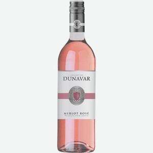 Вино DUNAVAR Мерло Розе Сексард AOP розовое полусухое, 0.75л