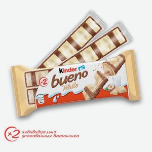Батончик Kinder Bueno белый шоколад 39г