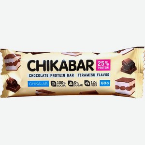 Батончик Chikalab глазированный с начинкой со вкусом тирамису 60г