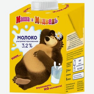 Молоко Маша и медведь питьевое ультрапастеризованное 3.2% 480мл