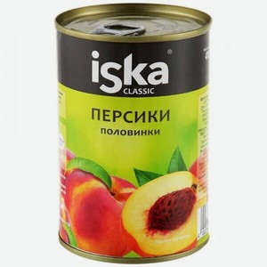 Персики Iska, половинки 425 мл