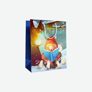 Пакет подарочный Meshu Время отдыха 26х32х12 см ламинированный