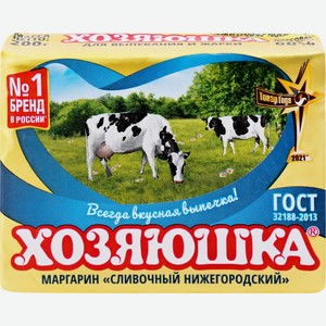 Маргарин ХОЗЯЮШКА Сливочный 60% фольга, Россия, 200 г