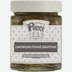 Шампиньоны Pucci резаные консервированные, 200г