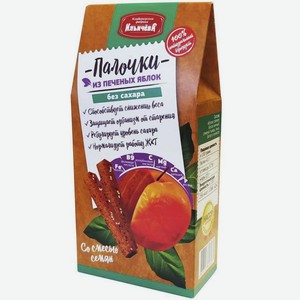 Палочки КФ Ильичёва из печёных яблок без сахара со смесью семян, 45г