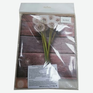 Скатерть ПВХ  Флер  на тканевой основе 140х155 (+/-5) см, с