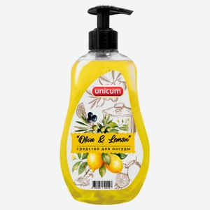 Средство для мытья посуды Unicum Oliva&Lemon, 550 мл