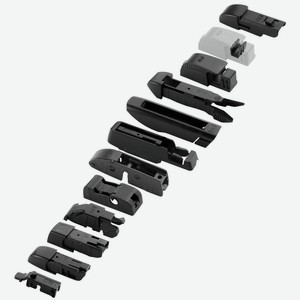 Щетка с/о бескаркасная, всесезонная, мультиадаптерная 35см