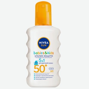Спрей солнцезащитный д/детей Nivea Ультра защита SPF50, 200м