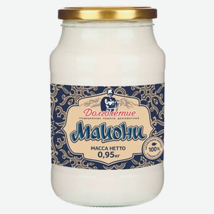 Продукт кисломолочный «Долголетие» Мацони 3,6-4,2% БЗМЖ охлажденный, 950 г