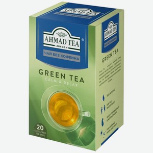 Чай зеленый Ahmad Tea без кофеина 20х1.5г, 30 г