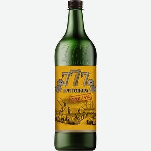 Плодовая алкогольная продукция Три Топора полусладкая 14% 1.4л, 1.4 л