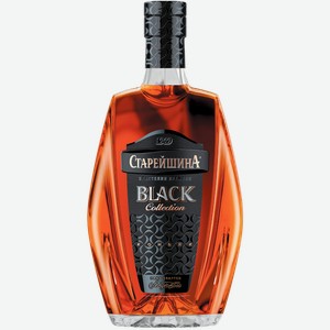 Коньяк СТАРЕЙШИНА Блэк Коллекшн 3 года 40%, 0.5л