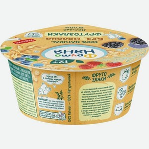 Десерт овсяный ФрутоНяня с яблоком и лесными ягодами с 12 мес. 140г