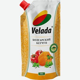 Кетчуп Велада, Острый, Болгарский, Томатный, 350 Г