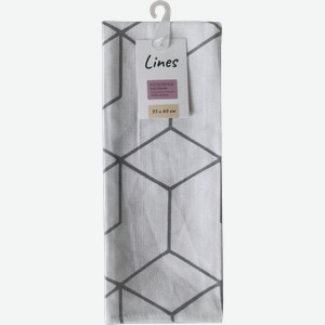 Полотенце кухонное Lines рогожка геометрическая 35х60см