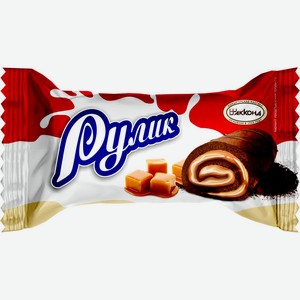 Мини-рулет АККОНД Рулик карамель молоко, Россия, 30 г