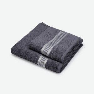 CLEANELLY Набор махровых полотенец Cleanelly basic: 50х90 и 70х130, Серый