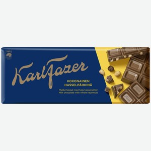 Молочный шоколад Karl Fazer с фундуком, 200г