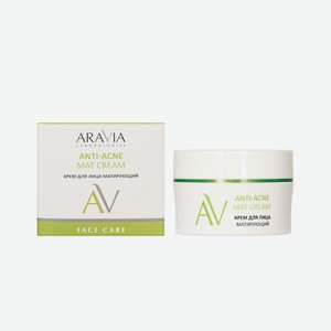Крем для лица матирующий Aravia Laboratories Anti-Acne Mat Cream 50мл